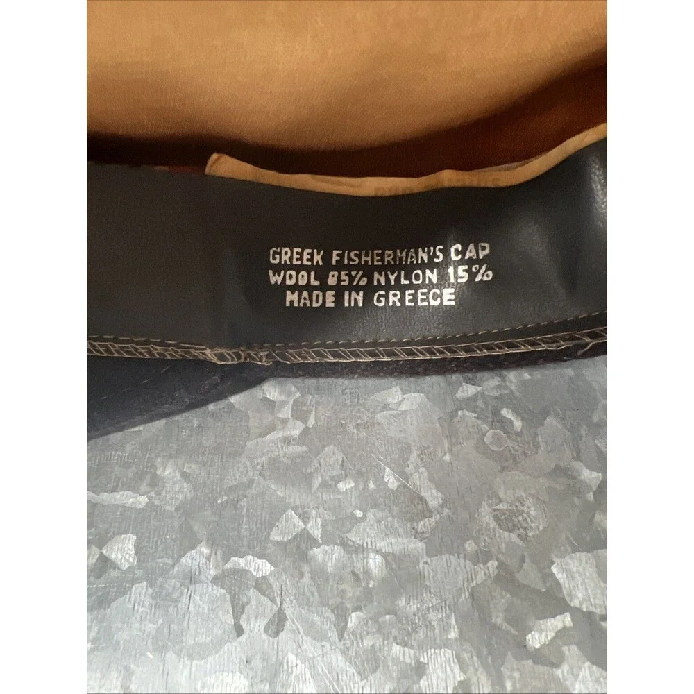 Aegean Greek Fishermans Cap Wool Blend approx. 23 inch - Picture 9 of 11